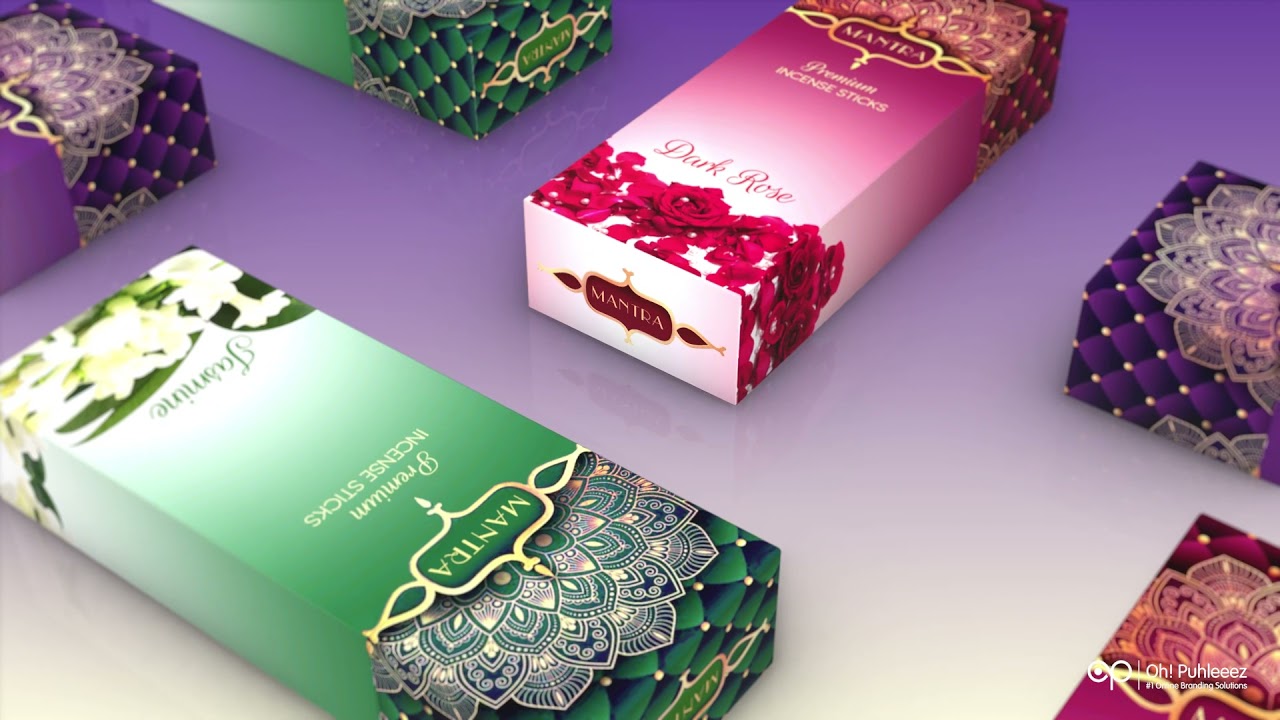 3D Incense Sticks 🥢 Agarbatti Box Video Render | Free Download