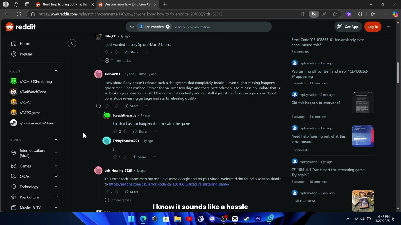 Fix PS5 'CE-120706-6 Error' [SOLVED] 2025 - YouTube