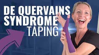 How to Tape De Quervain's Syndrome: Do It Yourself Taping to Stop Thumb Pain!