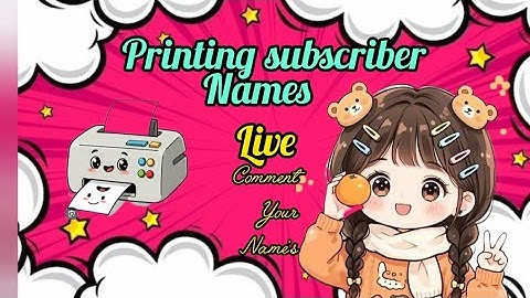 Writing my subscriber names in printer 🖨️#shotlive#virallive#viralprinter#names
