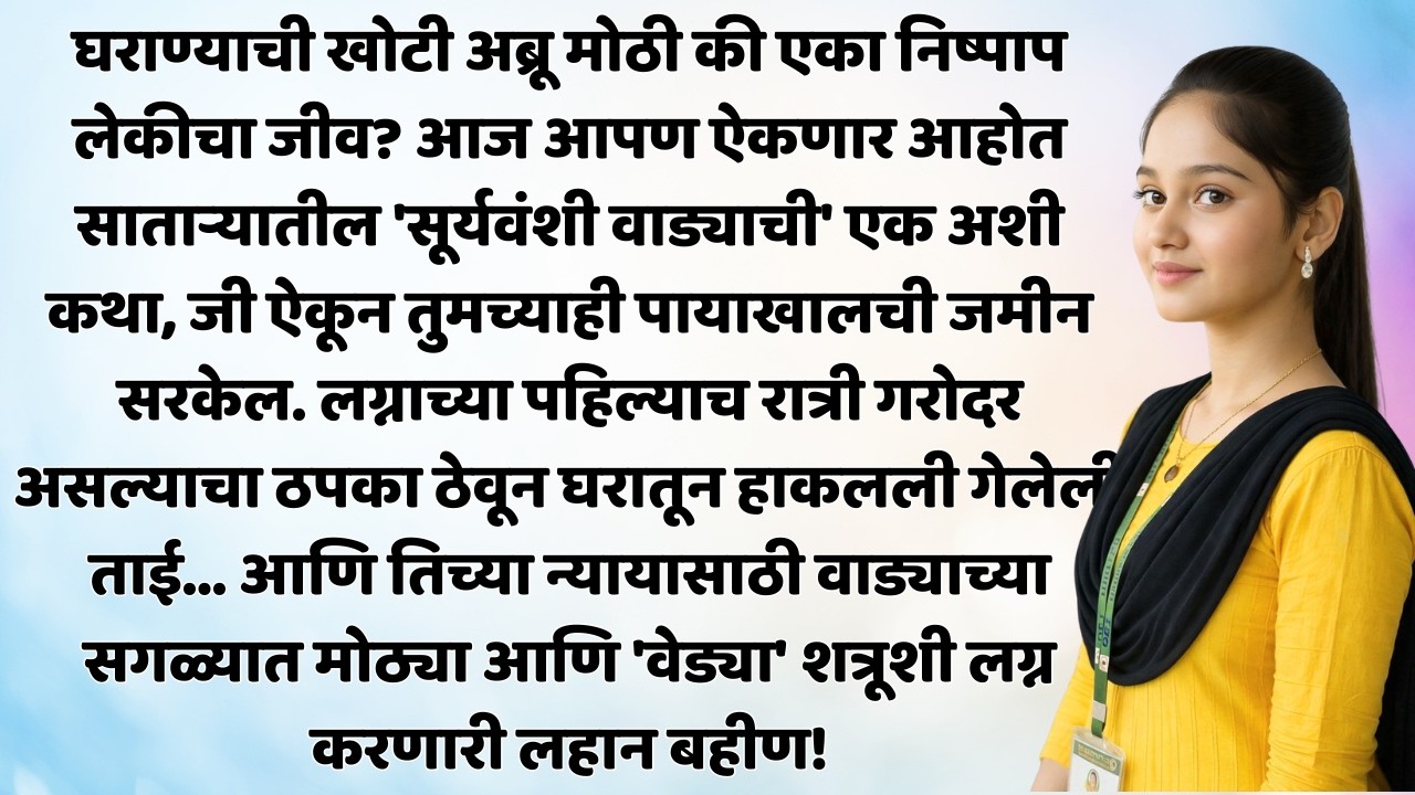 मुखवटा 'वेड्या' दिरामागचा खरा राक्षस |नात्यांची प्रीती।Story No. 617