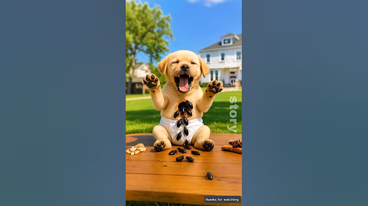 Cute dog ate cockroach along with banana 😭 #ai #baby #dog