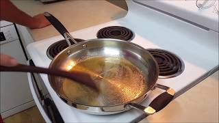 Making a stainless steel pan nonstick