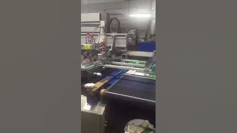 screen printer for paper UV varnish and UV dryer with arm unloading