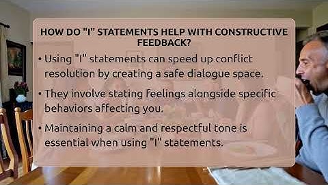How Do "I" Statements Help With Constructive Feedback? - The Personal Growth Path