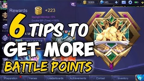 FARM BP FASTER | TIPS ON HOW TO GET MORE BATTLE POINTS IN MOBILE LEGENDS