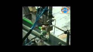 labeller for wraparound label and seal application on ROUND GLASS CONTAINERS.avi