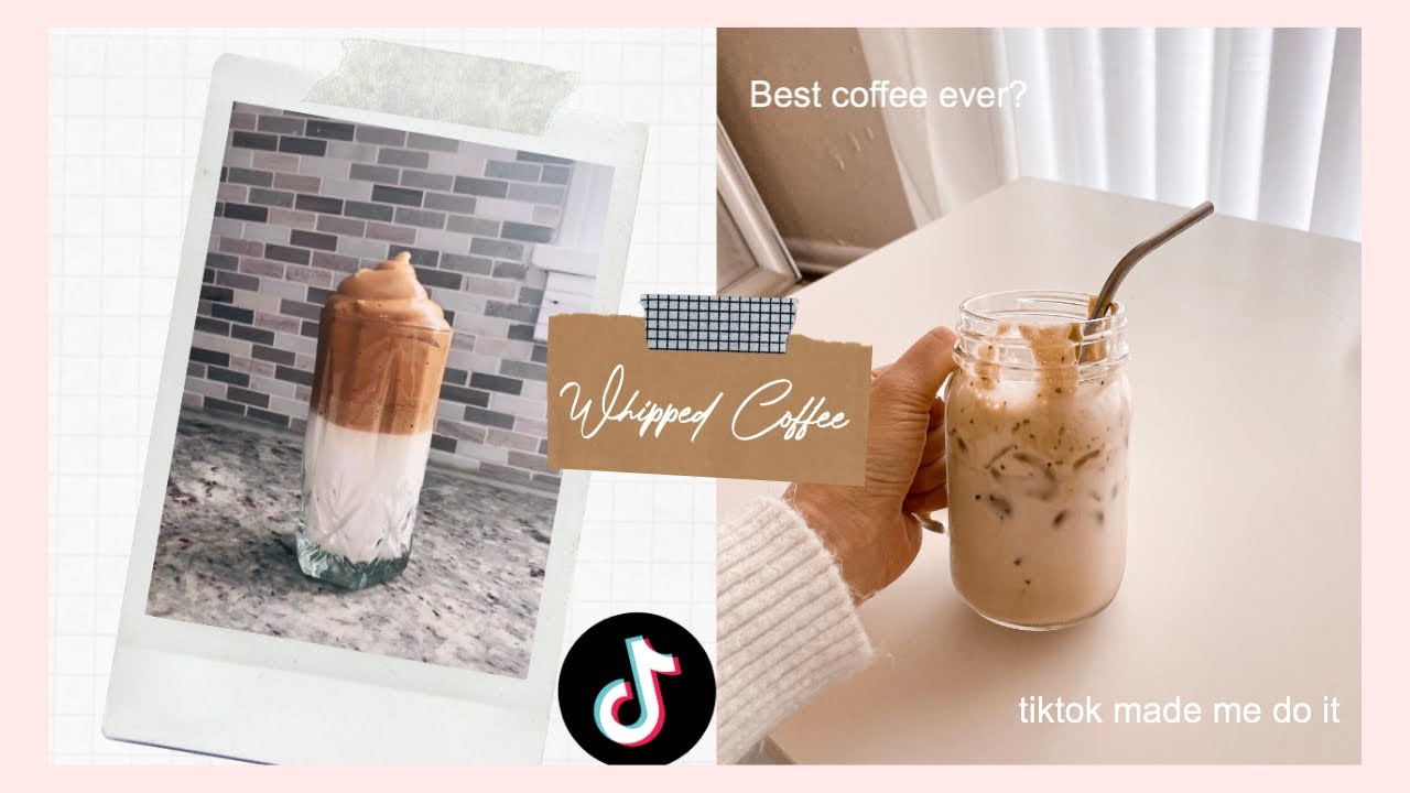 MAKING TIKTOK VIRAL WHIPPED COFFEE *surprising good* | TIK TOK FOOD