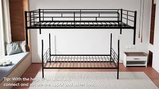 Full XL over Queen with Trundle Assembly