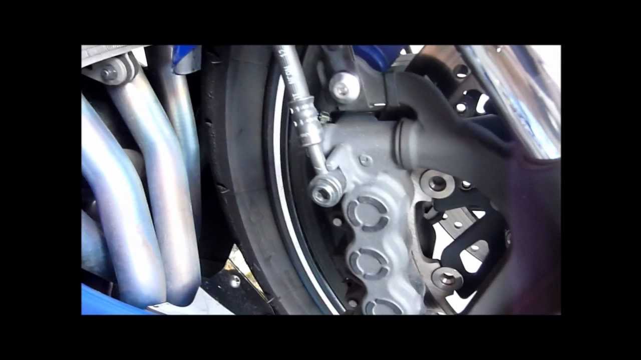 2009 Yamaha R1 Brake Line Install Howto (HD) YouTube