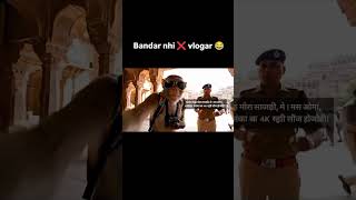 Monkey Vlogger Ko Police Ne Roka 🚓🐒 | Funny AI Cartoon Vlog