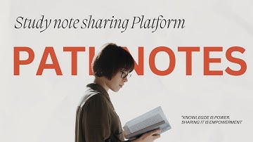 Study Notes Sharing Platform | PathNotes | Project Showcasing Video