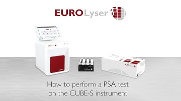 Performing a PSA test on the Eurolyser CUBE-S