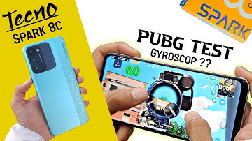 Tecno Spark 8c Pubg Test || Gaming Review || Gyroscope ||spark 8c processor