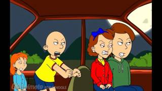 Caillou Misbehaves On A Car Trip Gets Grounded