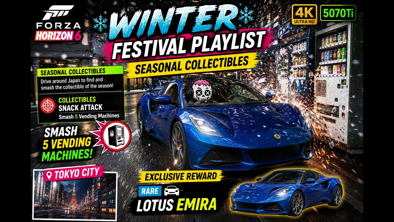 Forza Horizon 6 Winter Festival Playlist | Smash 5 Vending