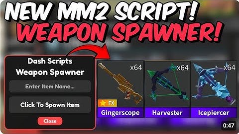 Best Mm2 Script Weapon Spawner Pastebin Link Murder Mystery 2 Latest Working 2025