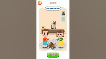 Brain story tricky puzzle Level 75: Who Break The Vase (Android, iOS) Gameplay Funny #shorts