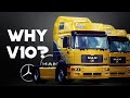 Why mercedes made twinturbo v10 trucks