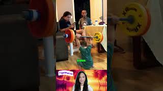 Aksi Angkat Barbel Bikin Kagum! #atlet #bakatmuda #angkatbeban #angkatbesi #barbell #sports #shorts