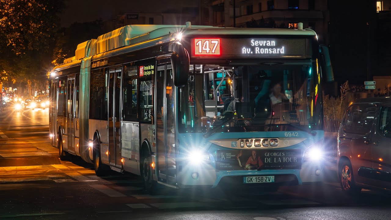 RATP | IvecoBus Urbanway 18 GNV C9 6943 | Ligne 147 | Avenue de Rosny ➡️ Raymond Queneau - Métro