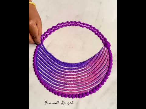 Easy Rangoli design #funwithrangoli