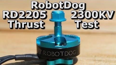 RobotDog RD2205 2300KV motor thrust test