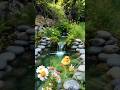 🎹🦆 Peaceful Duckling & Village Fountain Ambience | Relaxing Piano Music & Flowing Water Sounds ⛲🌿