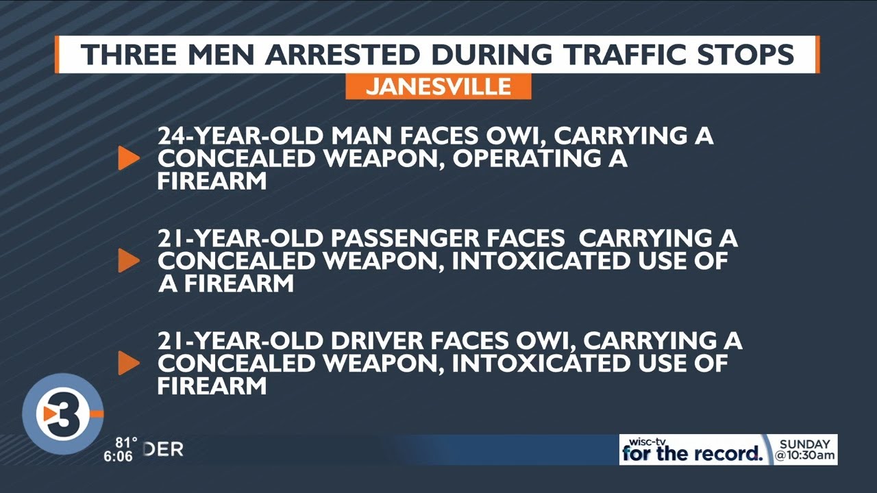 Janesville police find drugs and guns during separate traffic stops ...