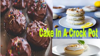 Have You Ever Made a Cake In A Crock Pot || baking a cake in a crock pot|| crock pot bread pudding