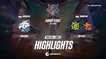 EVOS Glory vs NIP Flash HIGHLIGHTS MSC 2024 | NPFL VS EVOS ESPORTSTV