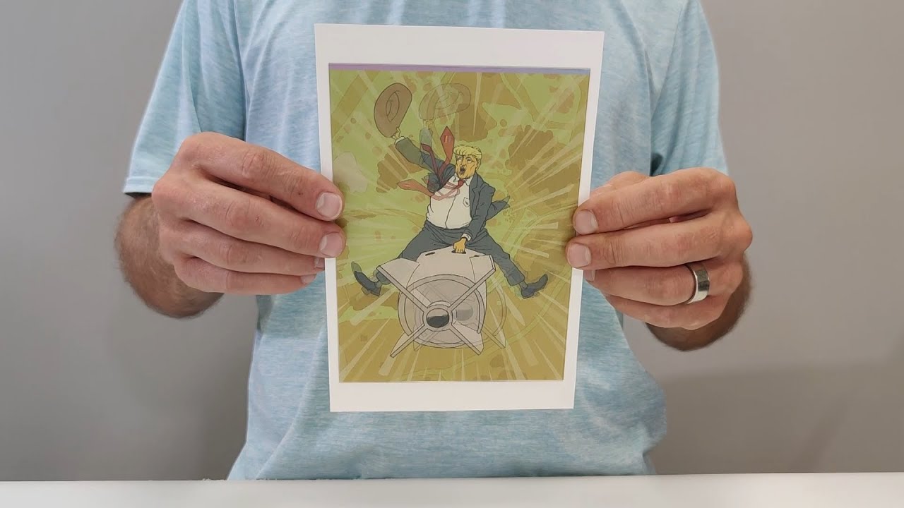 How to Make a Lenticular of Donald Trump Riding an Atom Bomb at Home