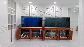 เมธา นครสวรรค์ - งานย้ายตู้ปลา 2 ใบภายในบ้าน แล้วเชื่อมระบบ Overflow All Services จบที่เติมน้ำเต็ม