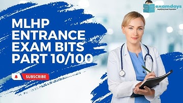 MLHP Entrance Exam Part 10/100 | Important Bits | MCQ Quiz Questions Answers | Examdays TSAP
