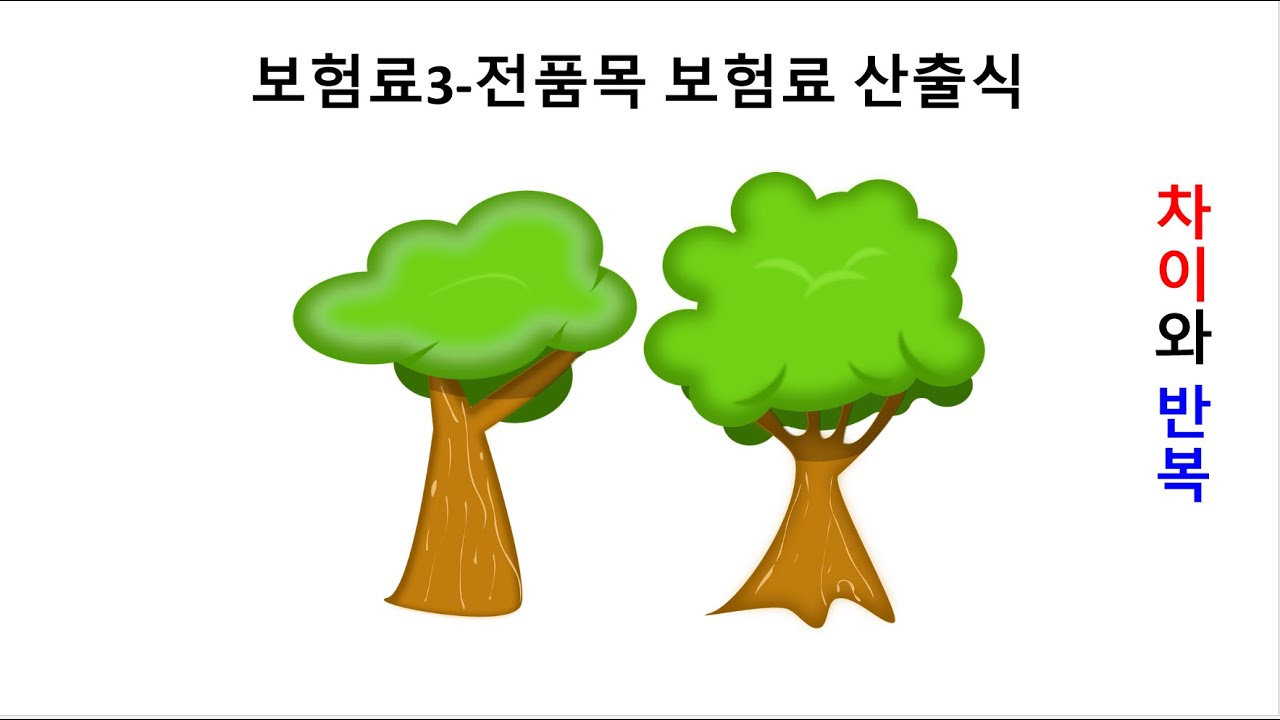 보험료전체개요  전품목 보험료 산출식#손해평가사#