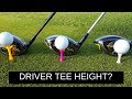 HIT YOUR DRIVER FURTHER USING CORRECT TEE HEIGHT