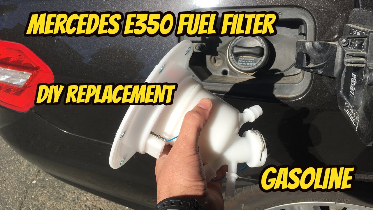 Mercedes E350 W212 Fuel Filter change and replacement DIY mostly Step by  Step. GASOLINE e350!