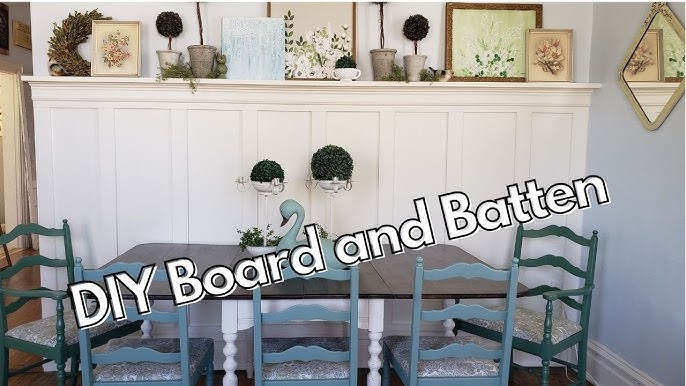 DIY Board and Batten Entryway Wall with Beadboard - Our Ivy Farmhouse