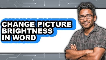 How to Change Picture Brightness in Word (easy Method)
