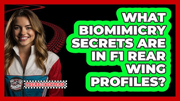 What Biomimicry Secrets Are In F1 Rear Wing Profiles? - The Racing Xpert