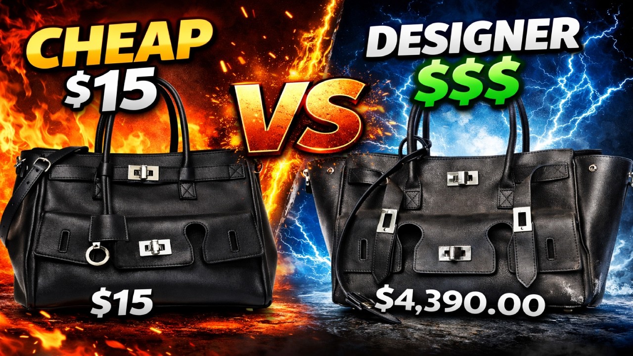 $15 vs $4,390 Designer Bag… Why Do They Look The Same?! 😳
