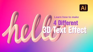 4 Fun and Easy Ways to Make 3D Text Effect in Adobe Illustrator
