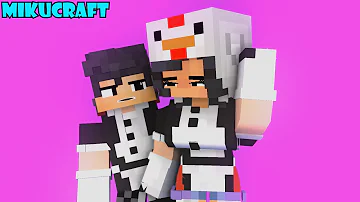 lovefool poi poi maid aphmau and aaron friends - minecraft animation #shorts
