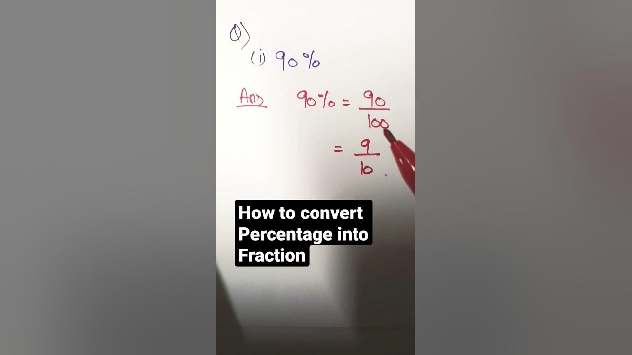 how-to-convert-percentage-into-fraction-youtube