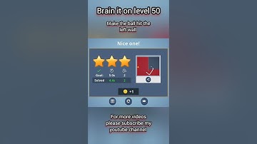 Brain it on level 51 || make the ball hit the left wall #shorts #gaming #viralshorts