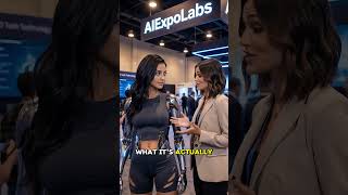 AI Mind-reading Humanoid Robot Girl module in action at Robotics Expo. #shorts #ai #robot