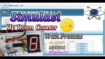 Simulasi Rangkaian Counter Up Down With #Proteus # Mudah