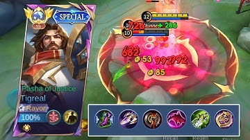 BEST TIGREAL FIGHTER GUIDE TO RANK UP FASTER | BUILD TOP 1 GLOBAL TIGREAL 2024 | MOBILE LEGENDS