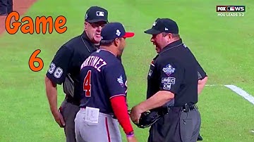 Dave Martinez Ejected in the World Series