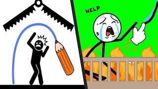 STICKMAN RESCUE vs WATERING PUZZLE - All Levels Satisfying Double TikTok Gameplay Mobile ASMR ios screenshot 4